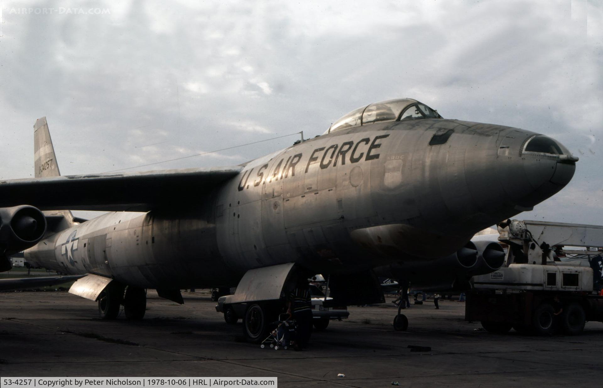 53-4257, 1953 Boeing RB-47E-45-BW Stratojet C/N 4501281, This Stratojet was in the static park of the Confederate Air Force in 1978.
