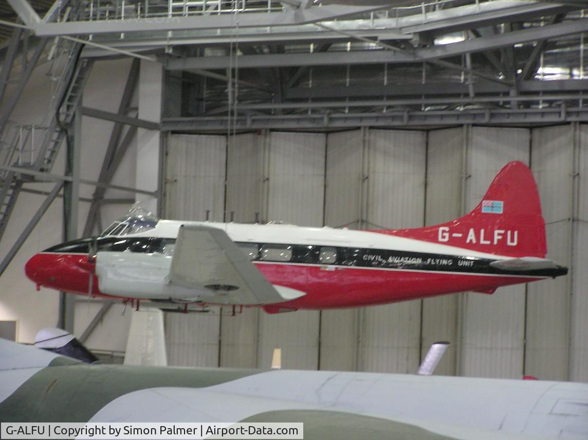 G-ALFU, 1949 De Havilland DH-104 Dove 6 C/N 04234, Dove preserved at Duxford