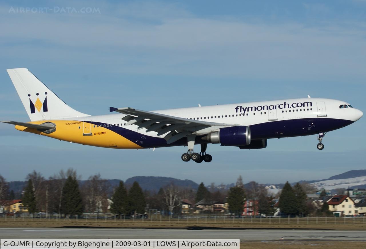 G-OJMR, 1991 Airbus A300B4-605R C/N 605, Monarch from London Gatwick.