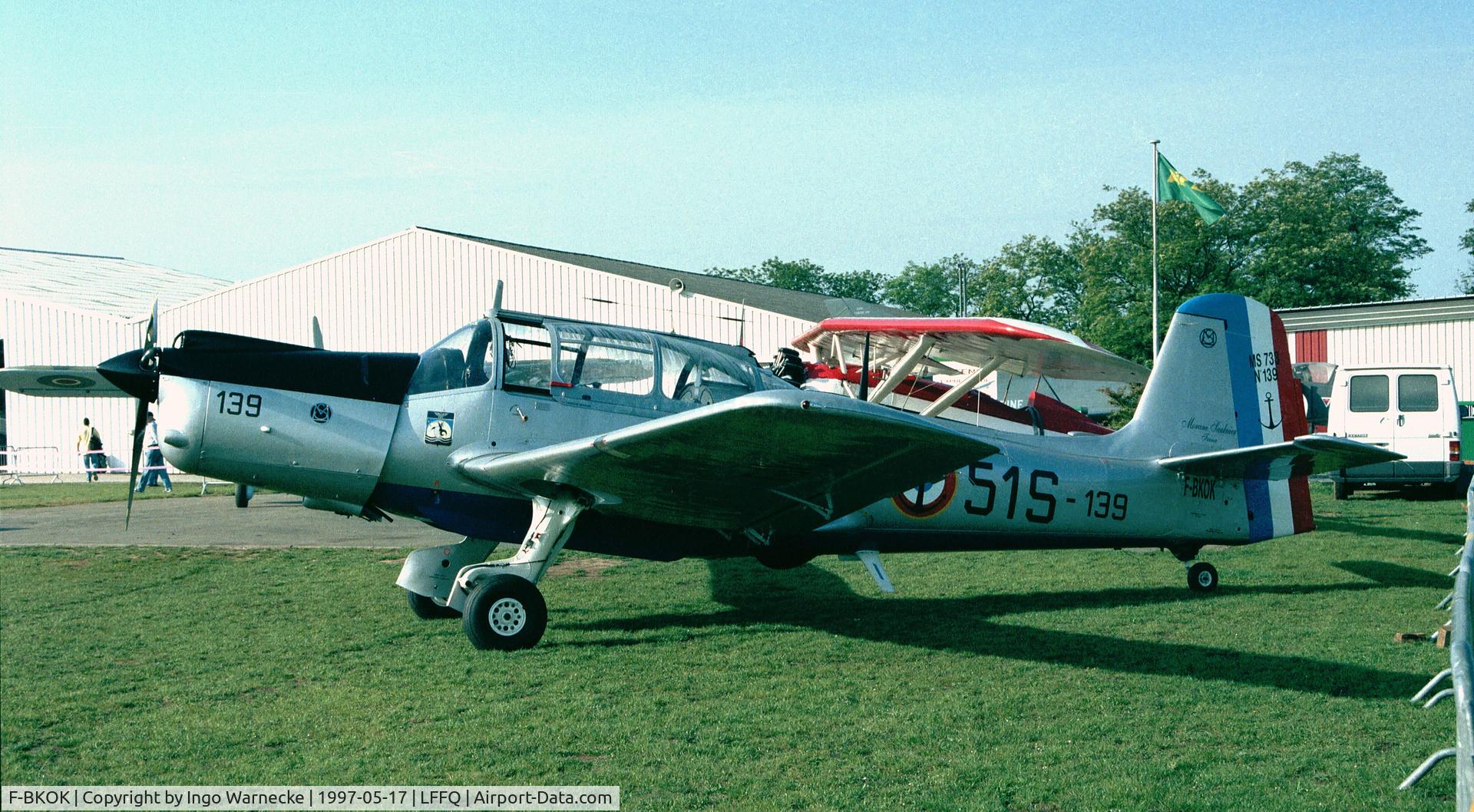 F-BKOK, Morane-Saulnier MS-733 Alcyon C/N 139, Morane-Saulnier MS.733 Alcyon at the Meeting Aerien 1997, La-Ferte-Alais, Cerny