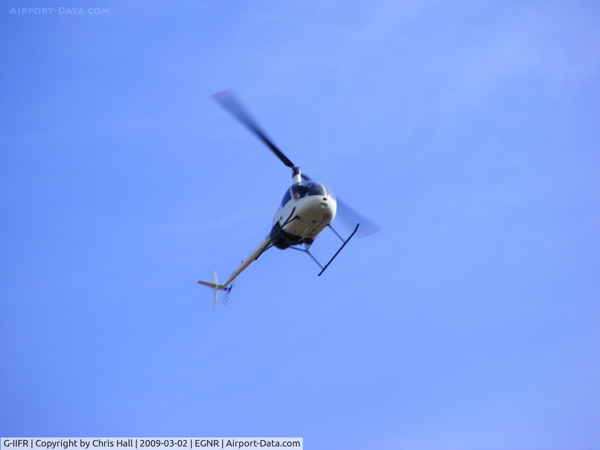 G-IIFR, 1998 Robinson R22 Beta C/N 2841, Departing from Hawarden