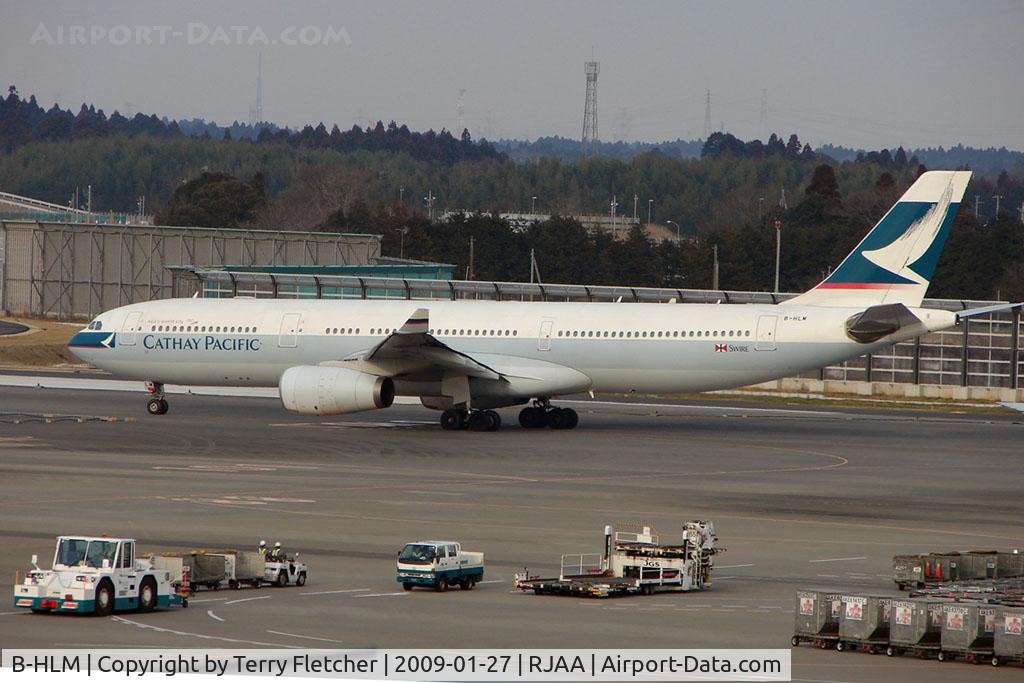 B-HLM, 2001 Airbus A330-343 C/N 386, Cathay A330 at Narita