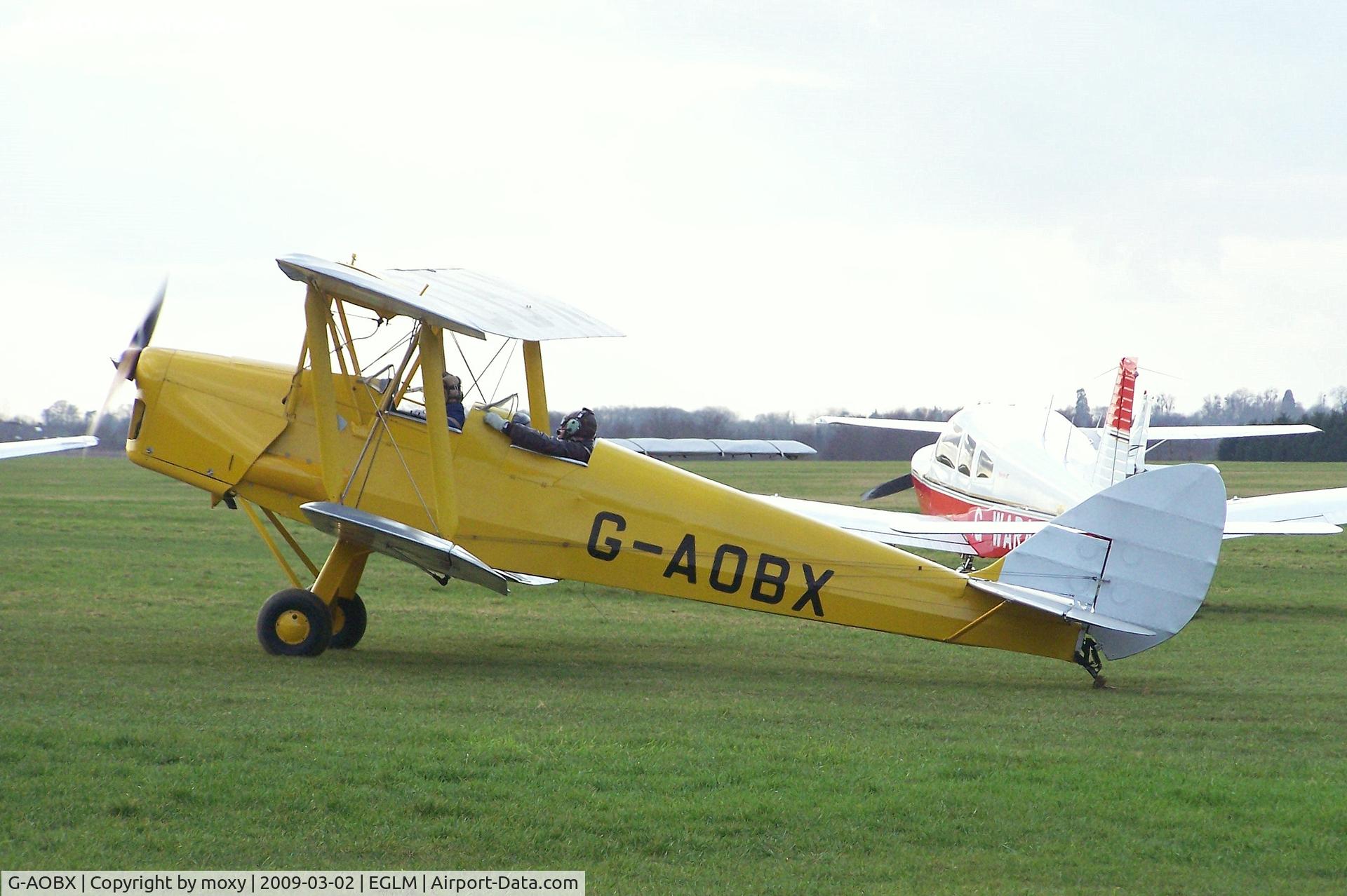 G-AOBX, 1940 De Havilland DH-82A Tiger Moth II C/N 83653, Tiger Moth at White Waltham