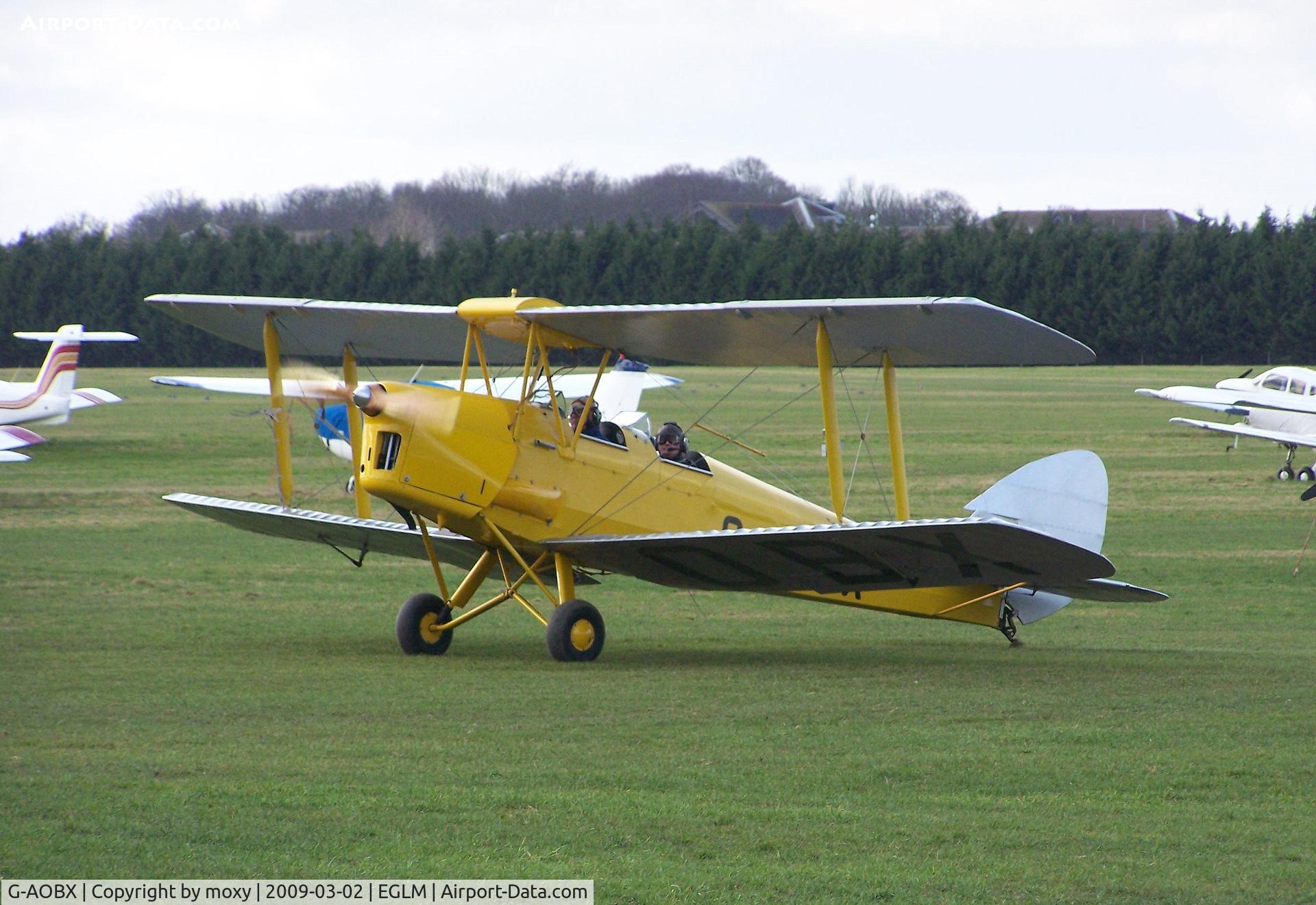 G-AOBX, 1940 De Havilland DH-82A Tiger Moth II C/N 83653, Tiger Moth giving pleasure flights White Waltham