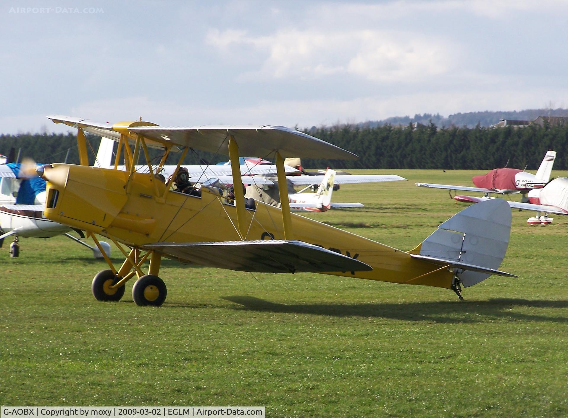 G-AOBX, 1940 De Havilland DH-82A Tiger Moth II C/N 83653, Tiger Moth at White Waltham