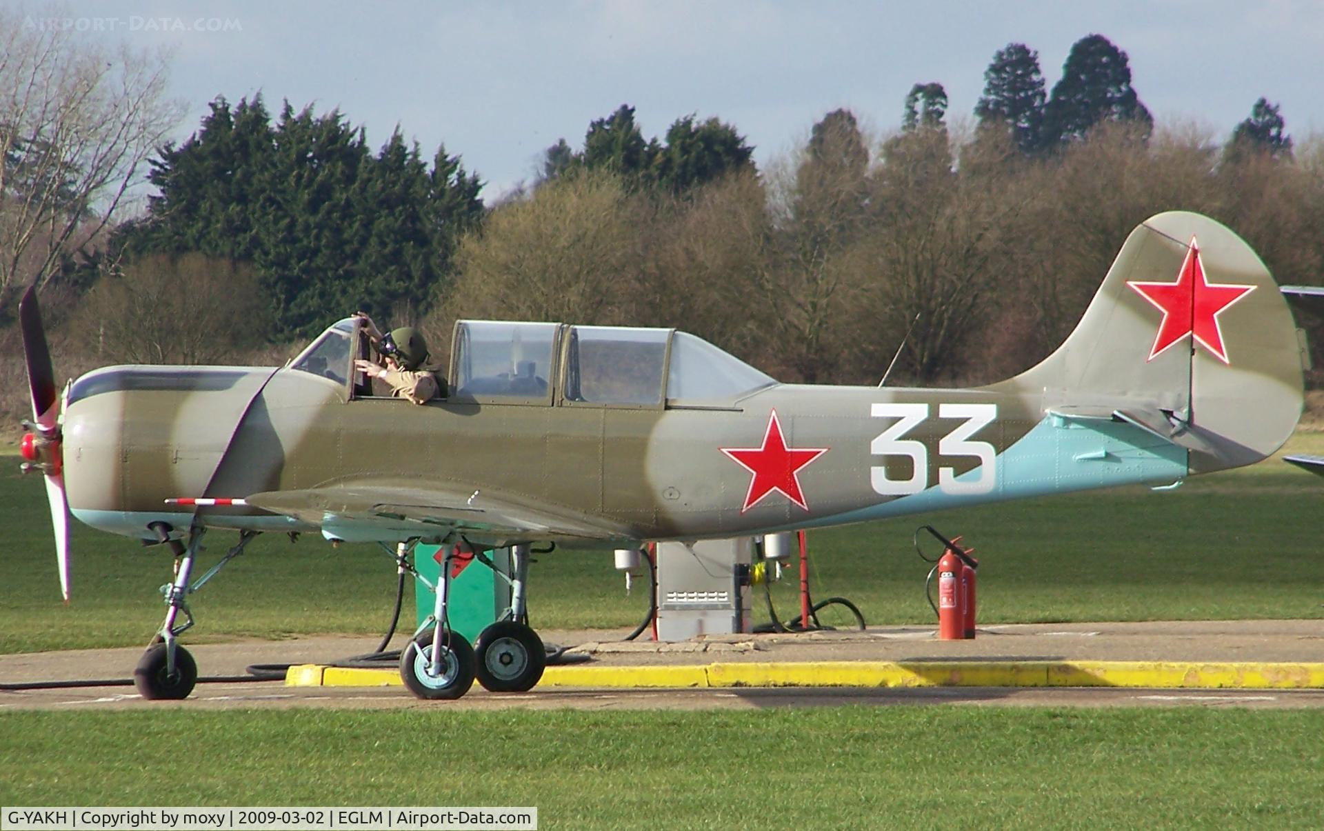 G-YAKH, 1989 Bacau Yak-52 C/N 899915, YAK 52 G-YAKH needs some gas