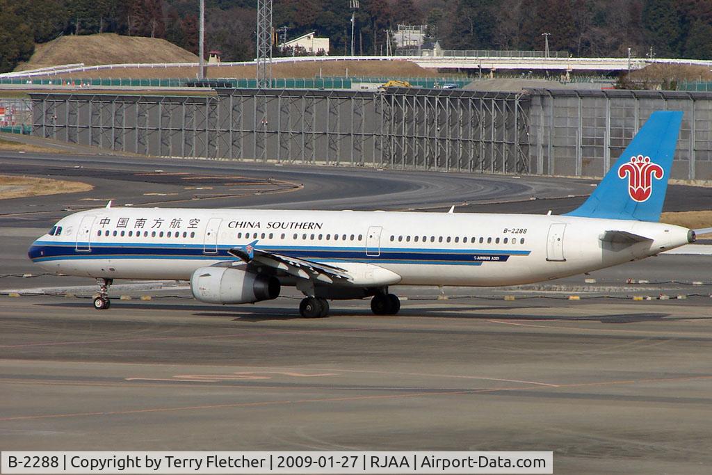 B-2288, 2003 Airbus A321-231 C/N 2067, China Southern A321 at Narita