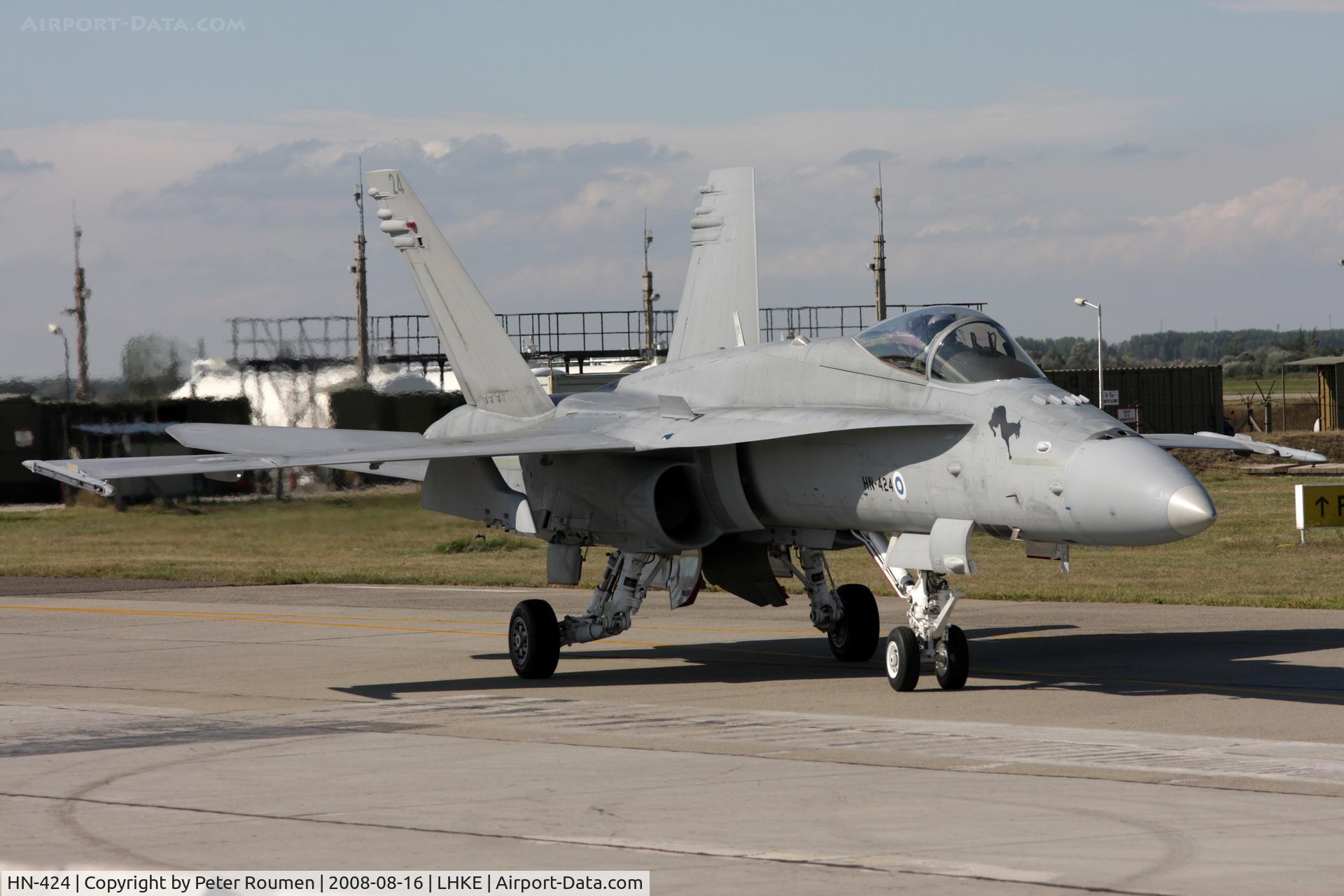 HN-424, McDonnell Douglas F-18C Hornet C/N 1421, F-18C Finnish Air Force