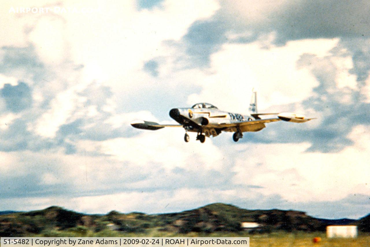 51-5482, 1951 Lockheed F-94B Starfire C/N 780-7436, F-94 landing Naha AFB Okinawa