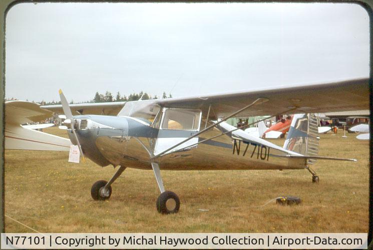 N77101, 1946 Cessna 140 C/N 11559, Seen at Airshow July 1975