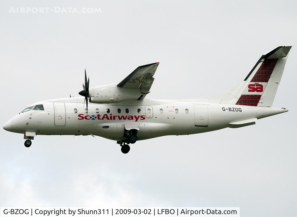 G-BZOG, 1998 Dornier 328-100 C/N 3088, Landing rwy 32L