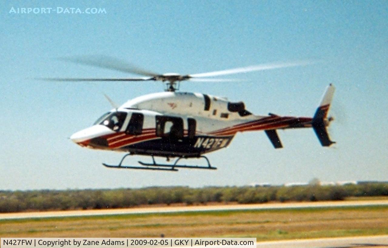 N427FW, 2001 Bell 427 C/N 56002, At Arlington Municipal - This aircraft was used for filming the BA-609 Tilt-Rotor during test flights.