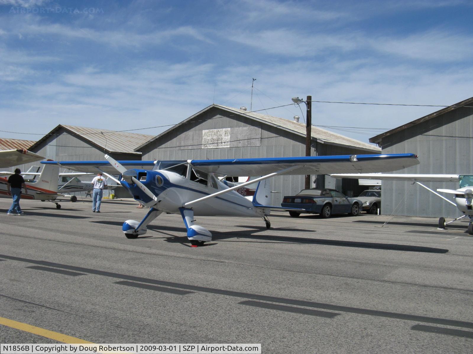 N1856B, Luscombe 8F Silvaire C/N 6283, 1957 Luscombe 8F SILVAIRE, Continental C90 90 Hp
