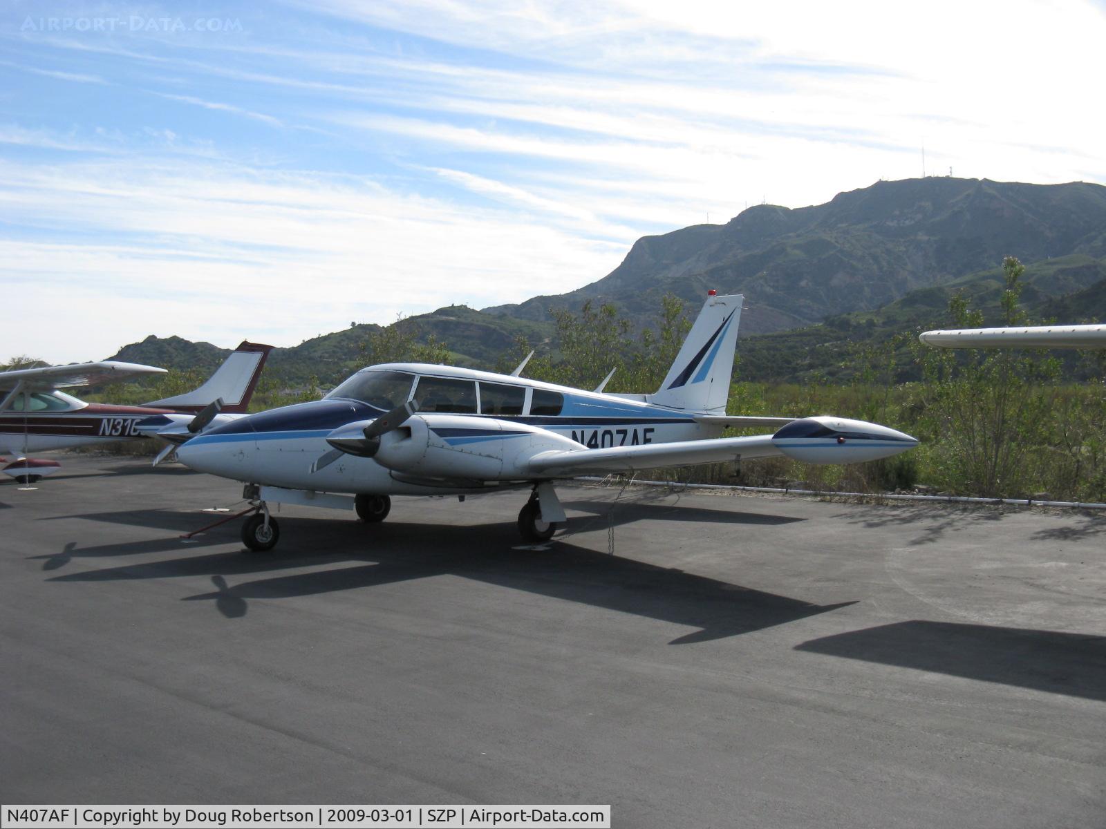 N407AF, 1966 Piper PA-30 Twin Comanche Twin Comanche C/N 30-1285, 1966 Piper PA-30 TWIN COMANCHE, two Lycoming IO-320 160 Hp each