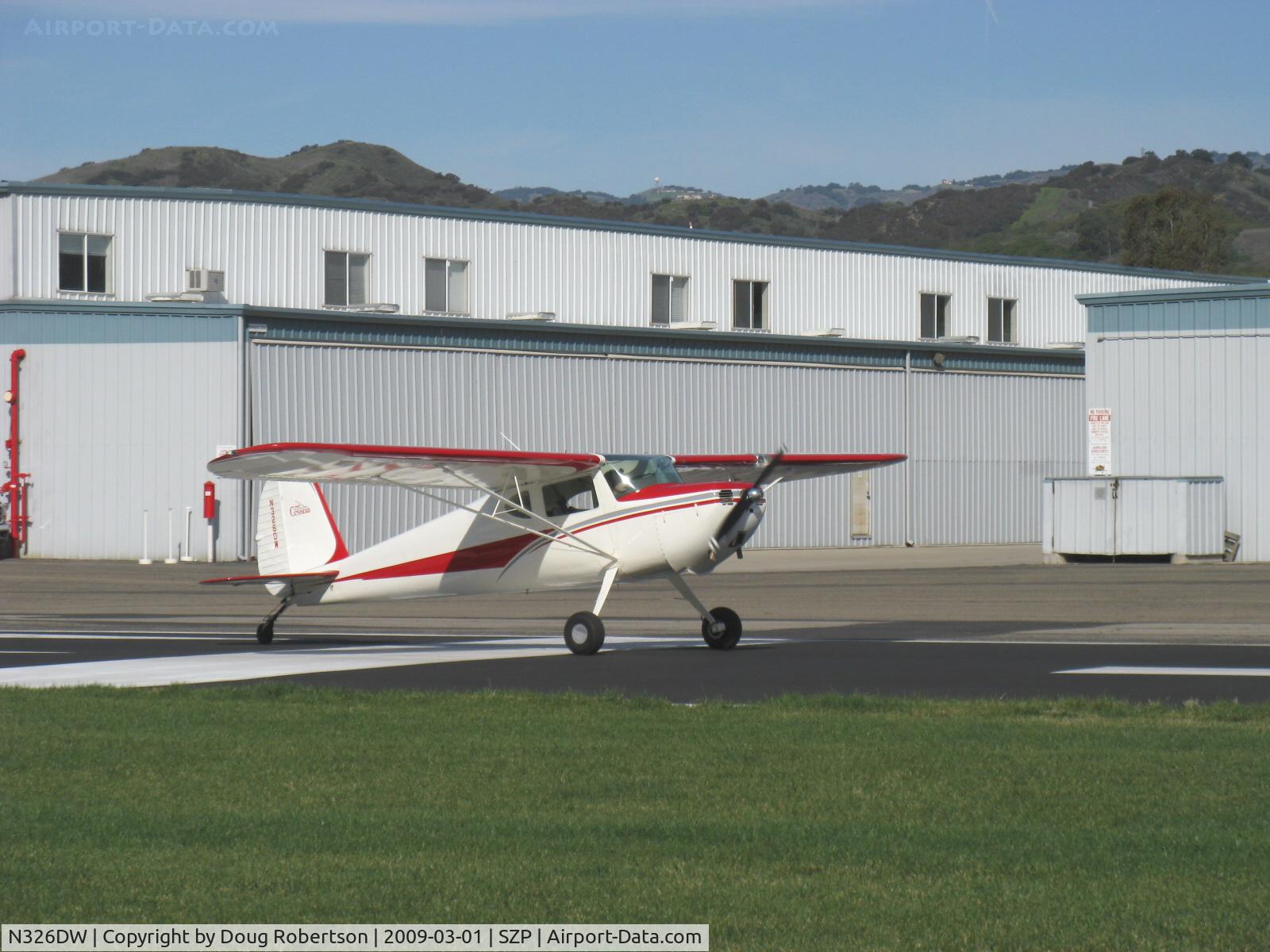 N326DW, 1946 Cessna 140 C/N 11220, 1946 Cessna 140, Continental O-200 100 Hp upgrade, takeoff roll Rwy 04