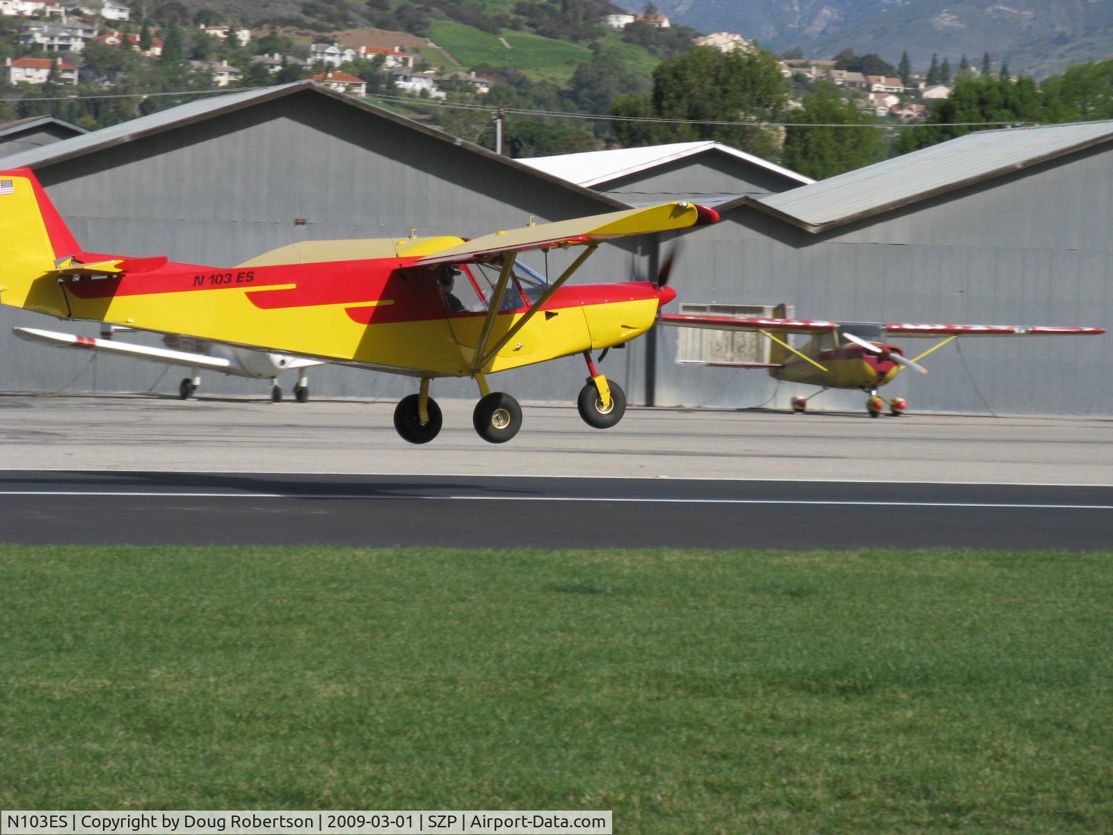 N103ES, 2005 Zenair CH-701SP C/N 7-9728, 2005 Vaillancourt Zenair STOL CH701SP 'Sky Jeep', Rotax 912 100 Hp, takeoff climb Rwy 04