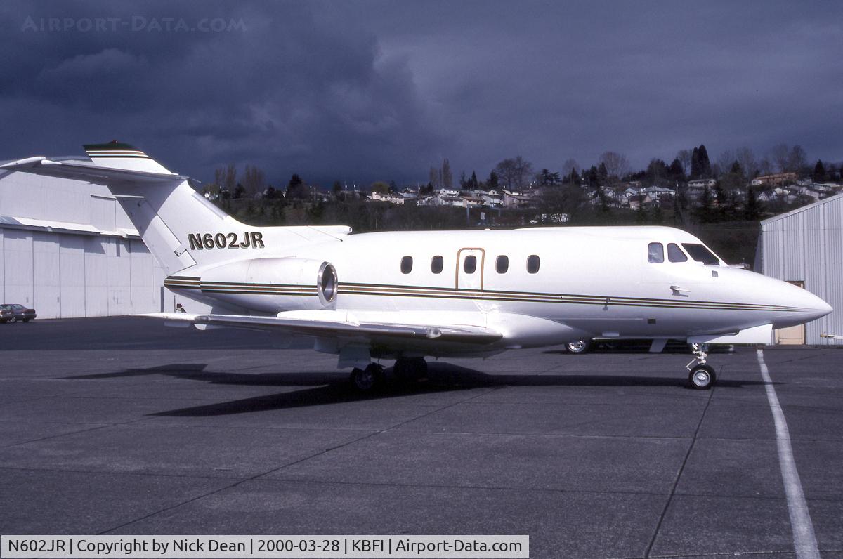 N602JR, 1970 Hawker Siddeley DH.125-400A C/N NA.752, KBFI