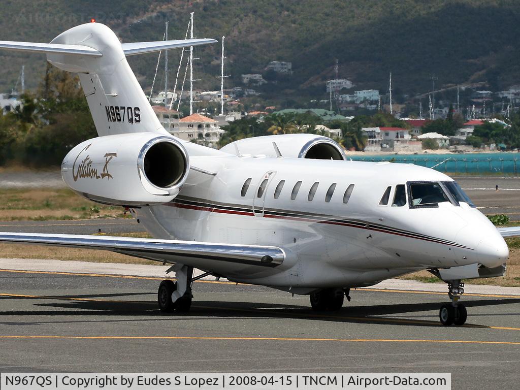 N967QS, 1998 Cessna 750 Citation X Citation X C/N 750-0067, ST. MARTEEN
