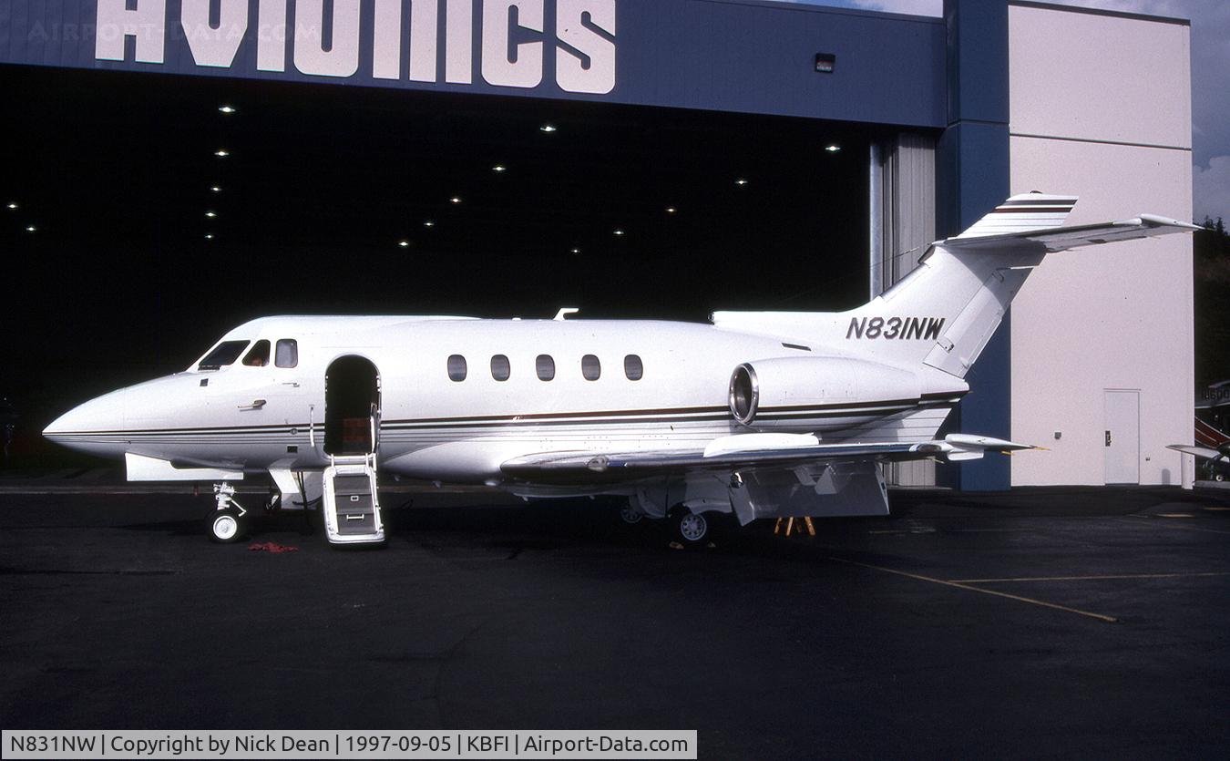 N831NW, 1970 Hawker Siddeley HS125 F400B/731 C/N 25231, KBFI