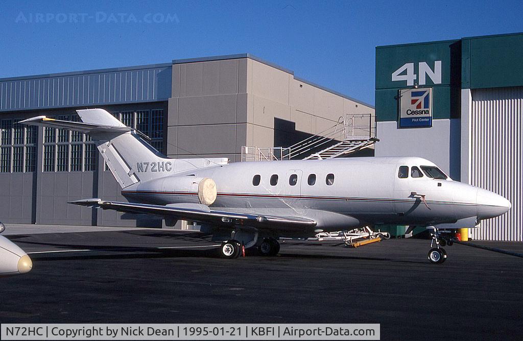 N72HC, 1972 Hawker Siddeley HS125 F400B/731 C/N 25287, KBFI