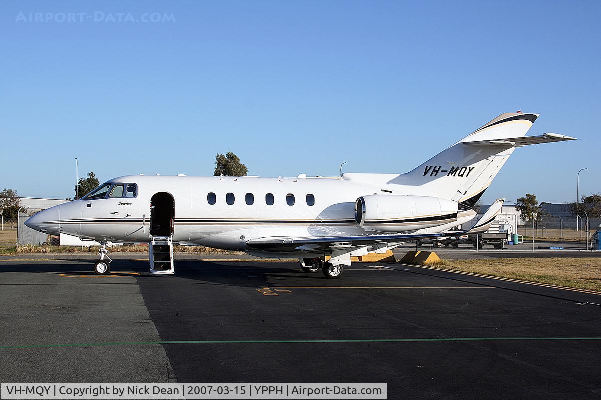 VH-MQY, 2006 Raytheon Hawker 850XP C/N 258807, YPPH