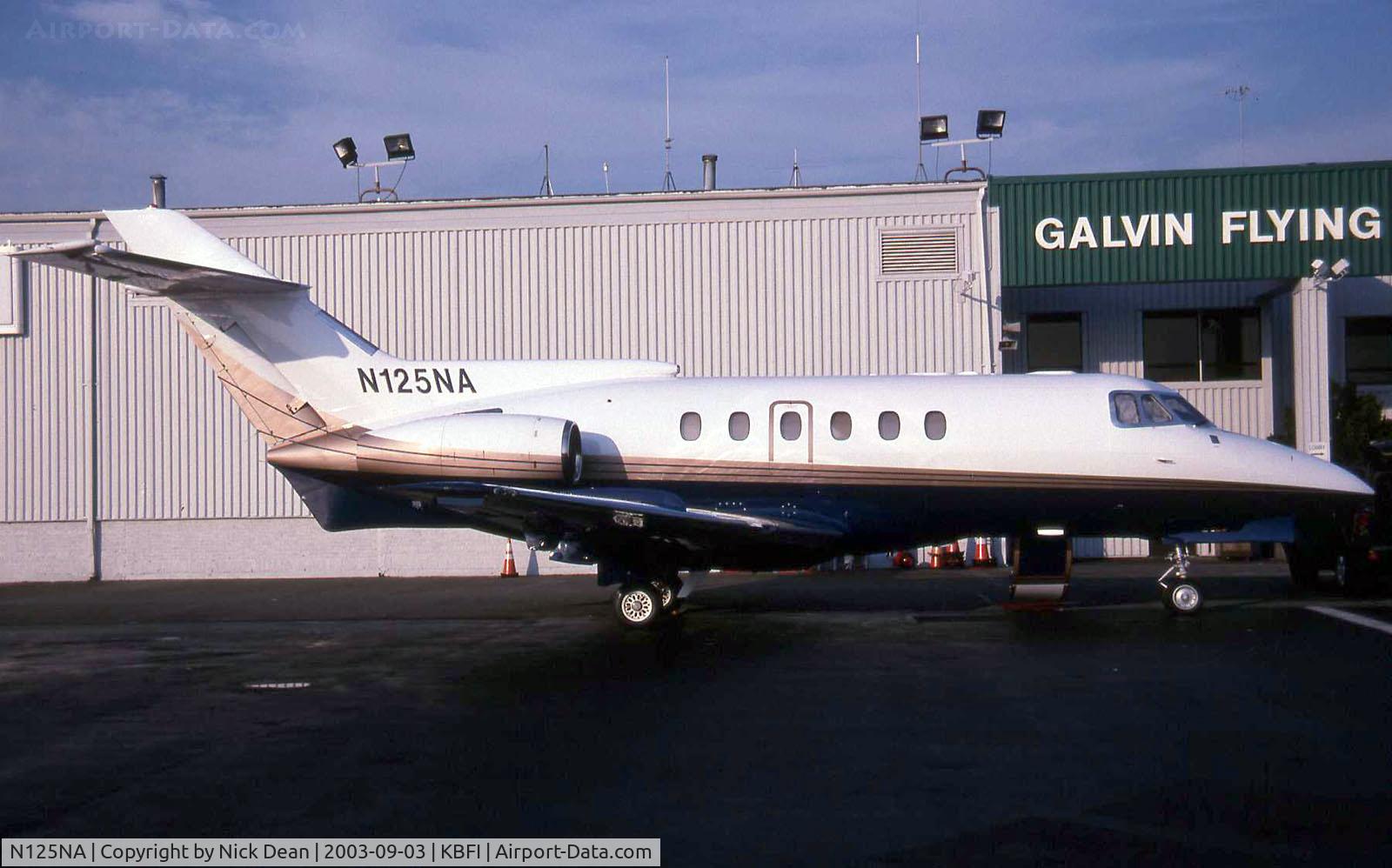 N125NA, 1973 Hawker Siddeley HS125 F600A C/N 256026, KBFI