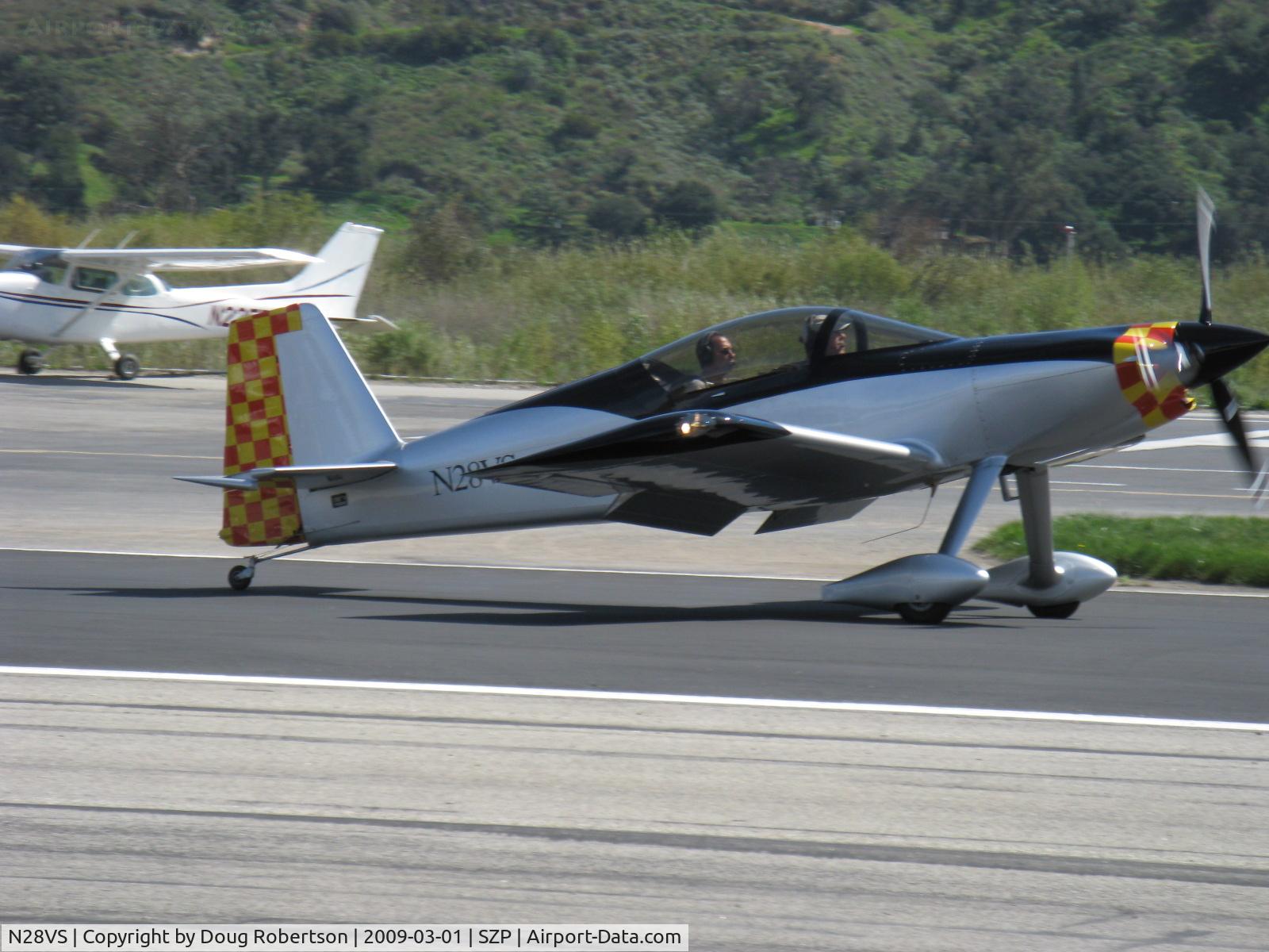 N28VS, 2008 Team Rocket F1 Rocket C/N 001, 2008 Snow SNOW ROCKET F1, c/n 001, Lycoming IO-540 250 Hp, three blade prop, landing roll Rwy 22