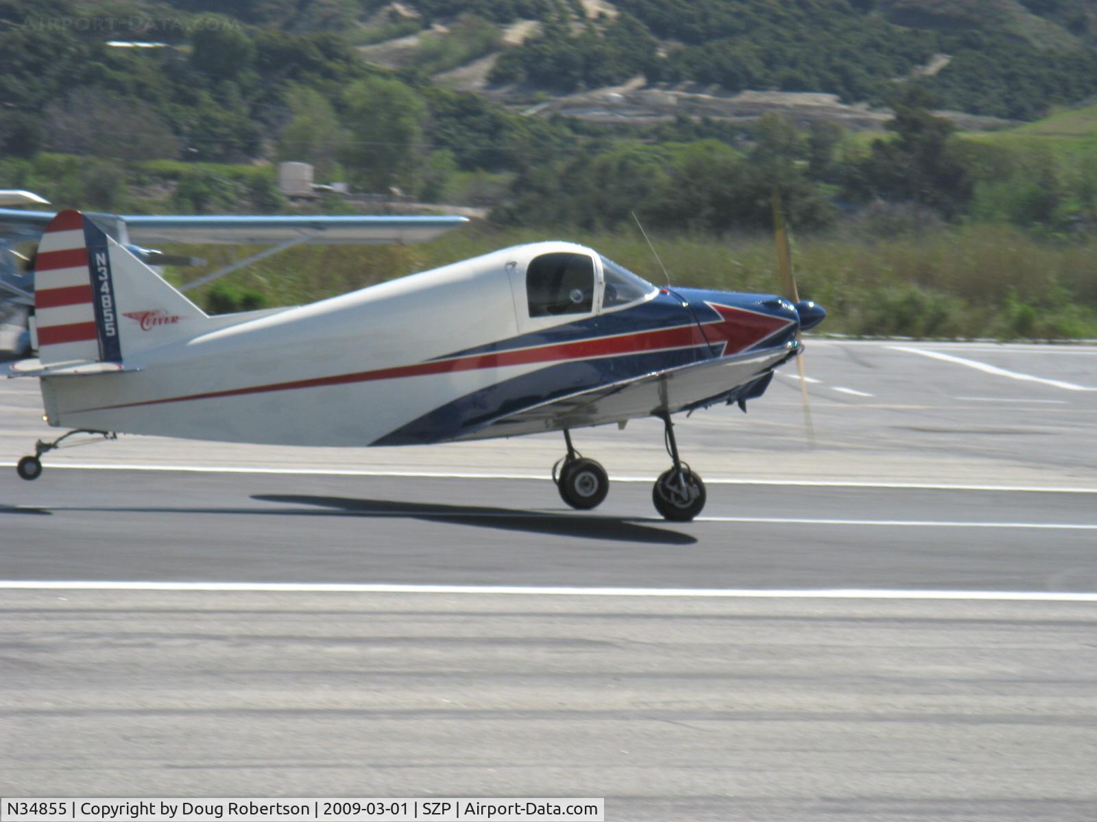 N34855, 1941 Superior Culver LFA C/N 265, 1941 Superior Aircraft Co. Culver LFA CADET, Franklin 4AC199D&E 80 Hp, landing roll Rwy 22