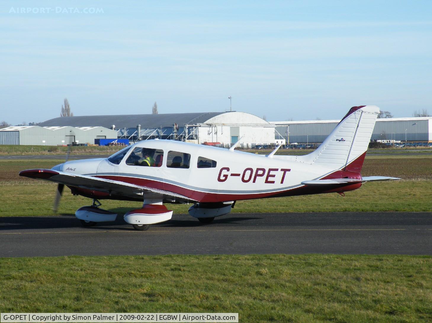 G-OPET, 1975 Piper PA-28-181 Cherokee Archer II C/N 28-7690067, PA-28 Archer at Wellesbourne