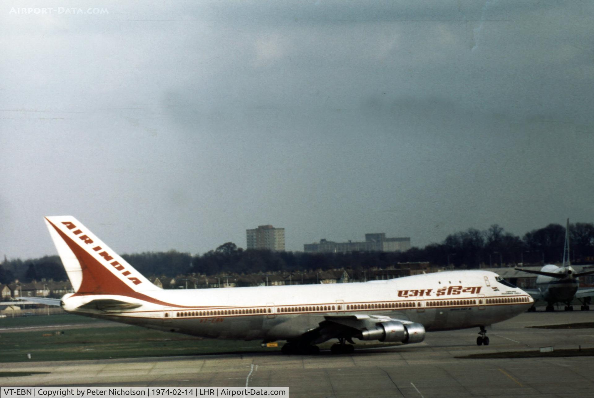 VT-EBN, 1972 Boeing 747-237B C/N 20459, Boeing 747-237B 
