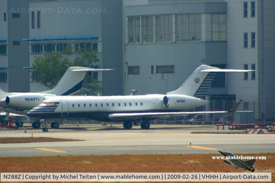 N288Z, 2007 Bombardier BD-700-1A10 Global Express XRS C/N 9228, Bizz jet at HKBAC