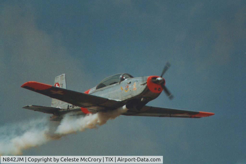 N842JM, Pilatus P3-05 C/N 480-29, Flying at Tico