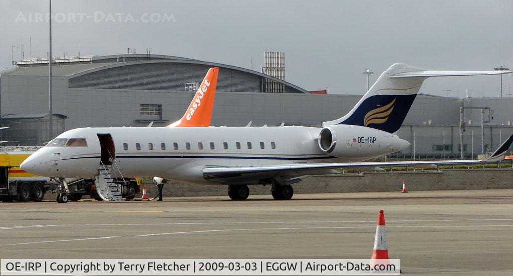 OE-IRP, 2001 Bombardier BD-700-1A10 Global Express XRS C/N 9106, Austrian Global Express at Luton