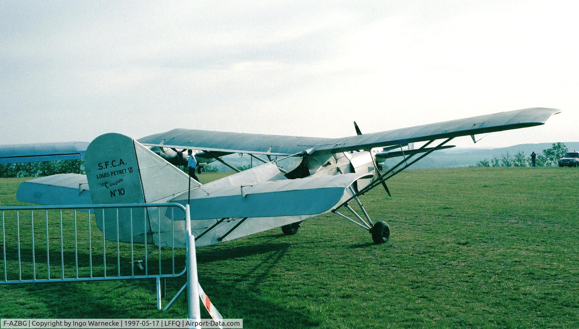 F-AZBG, SFCA Peyret Taupin TYPE VI C/N 10, Peyret Taupin VI at the Meeting Aerien 1997, La-Ferte-Alais, Cerny