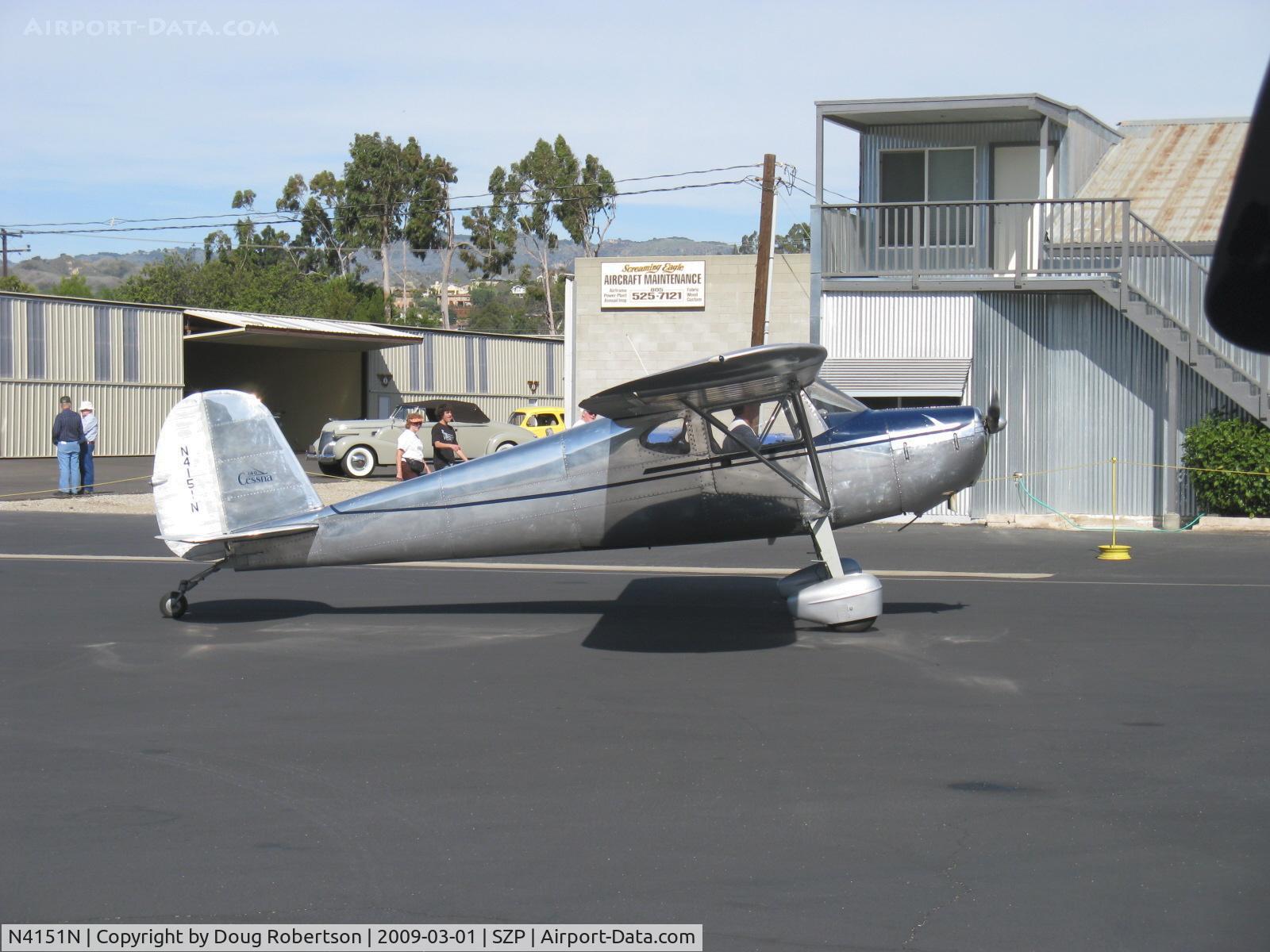 N4151N, 1947 Cessna 140 C/N 13873, 1947 Cessna 140, Continental C85 85 Hp, taxi