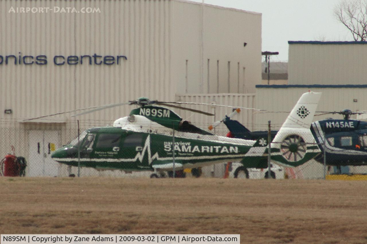 N89SM, 1991 Aérospatiale AS-365N-2 Dauphin C/N 6425, At Grand Prairie Municipal