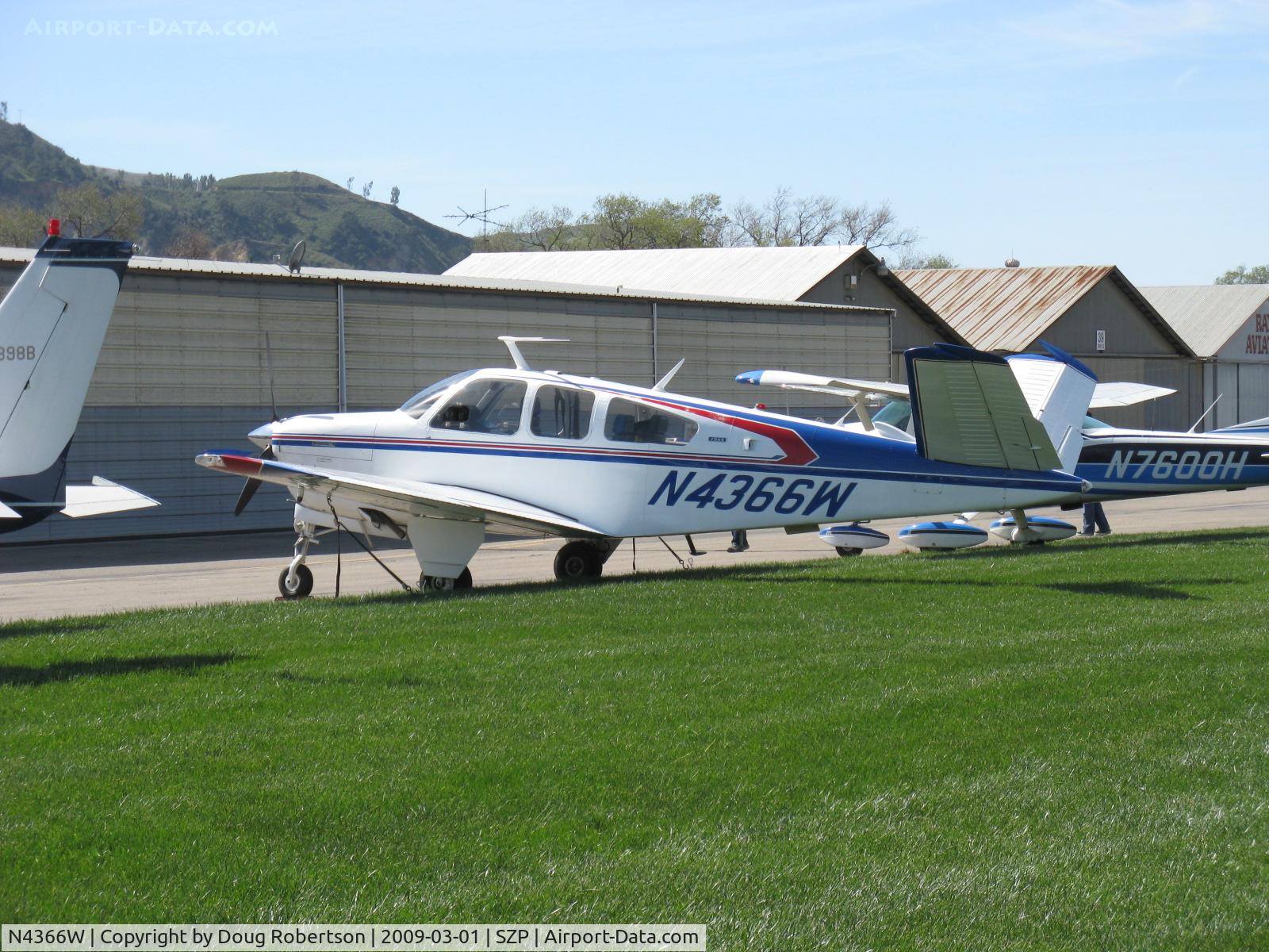 N4366W, 1974 Beech V35B Bonanza C/N D-9620, 1974 Beech V35B BONANZA, Continental IO-520-B 285 Hp