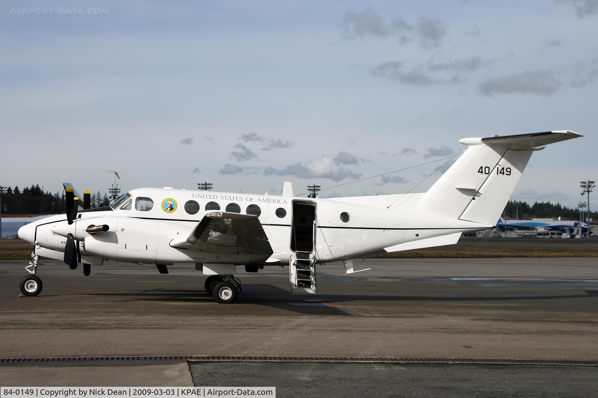 84-0149, 1984 Beechcraft King Air C12T (200C) C/N BL-79, KPAE