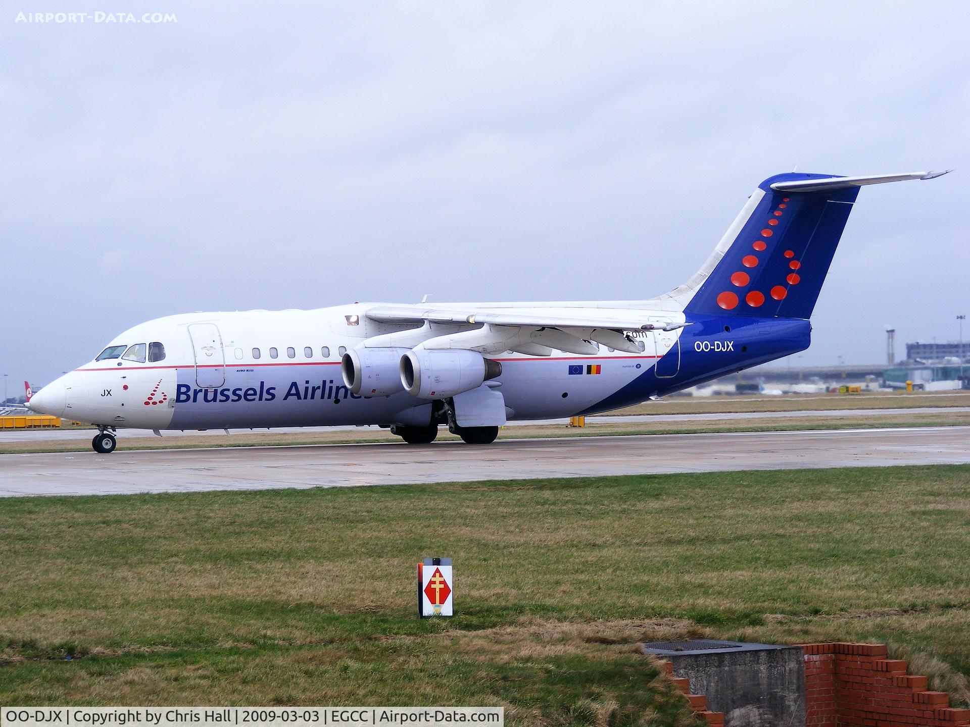 OO-DJX, 1996 British Aerospace Avro 146-RJ85 C/N E.2297, Brussels Airlines