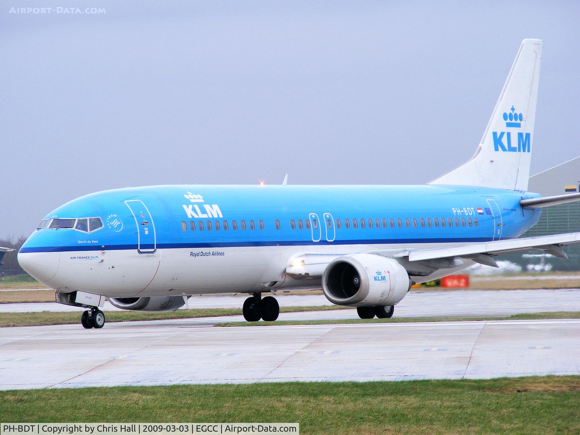 PH-BDT, 1989 Boeing 737-406 C/N 24530, KLM