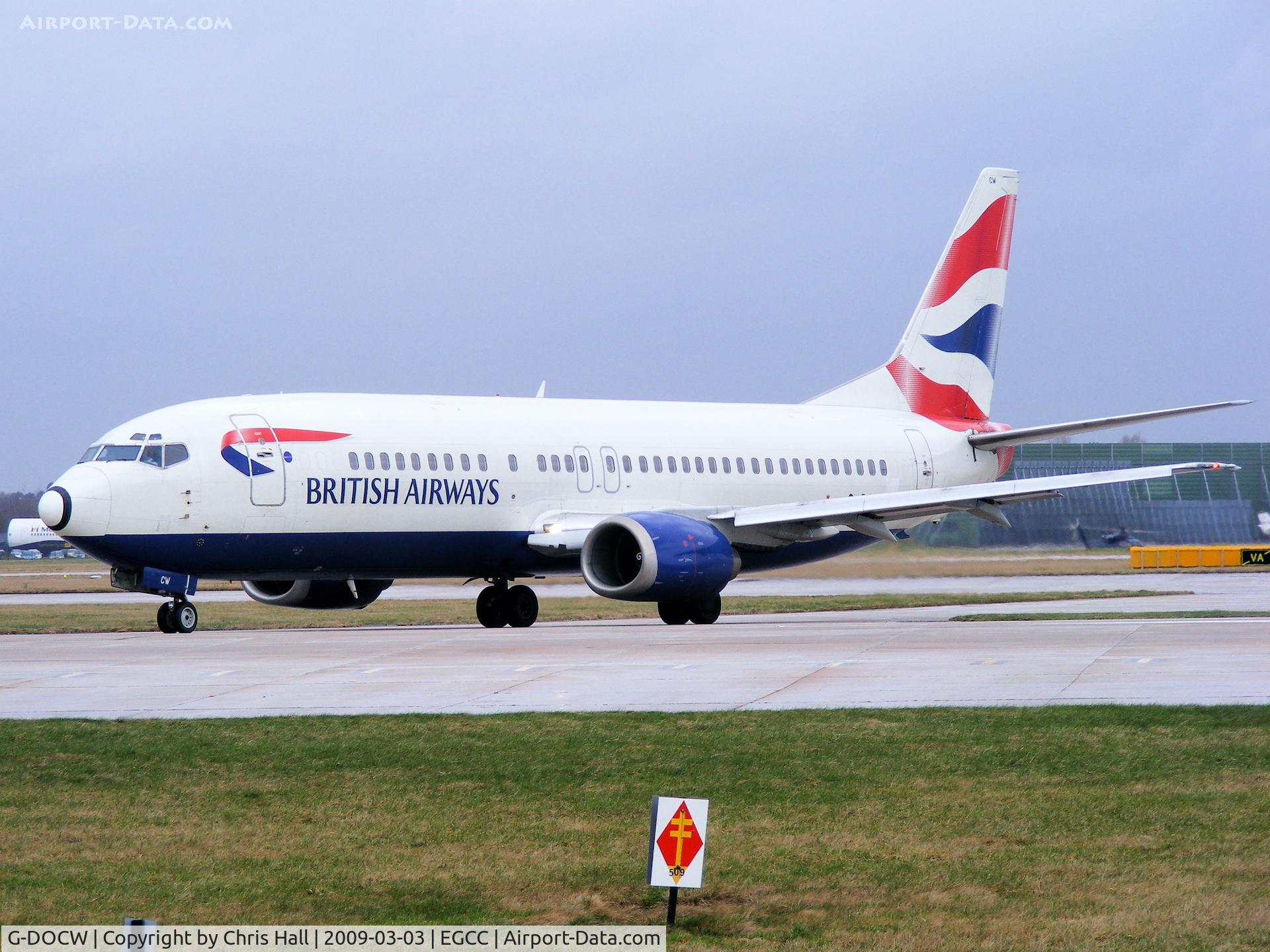 G-DOCW, 1992 Boeing 737-436 C/N 25856, British Airways