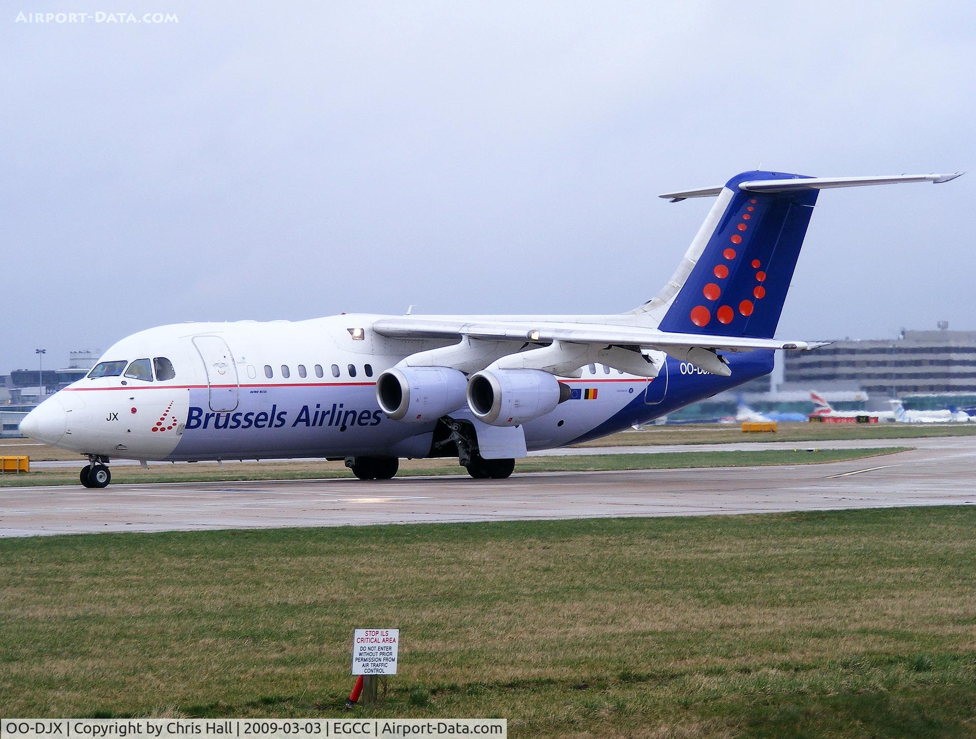 OO-DJX, 1996 British Aerospace Avro 146-RJ85 C/N E.2297, Brussels Airlines