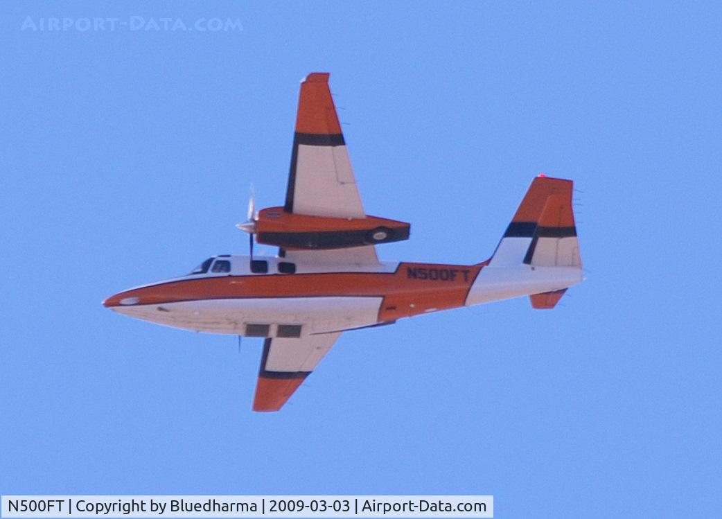 N500FT, 1961 Aero Commander 500B Commander C/N 500B-1138-78, Flying South over Lakewood Colorado.