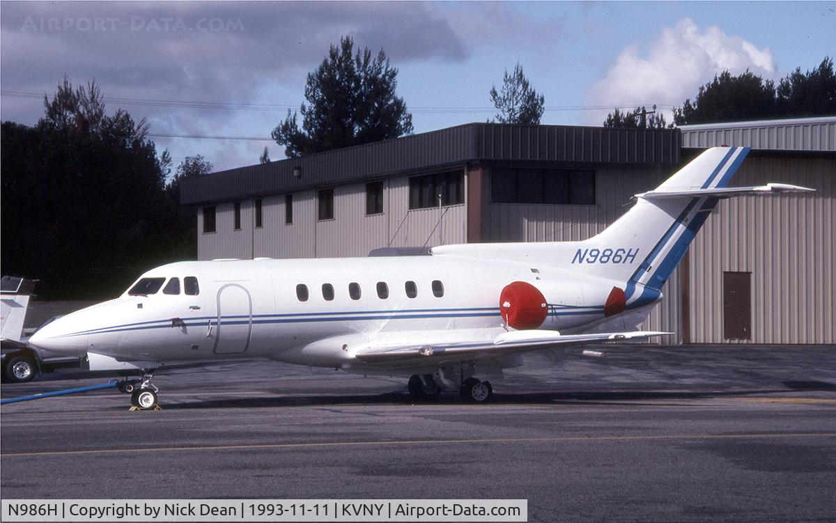 N986H, 1977 Hawker Siddeley HS.125 Series 700A C/N 257009, KVNY