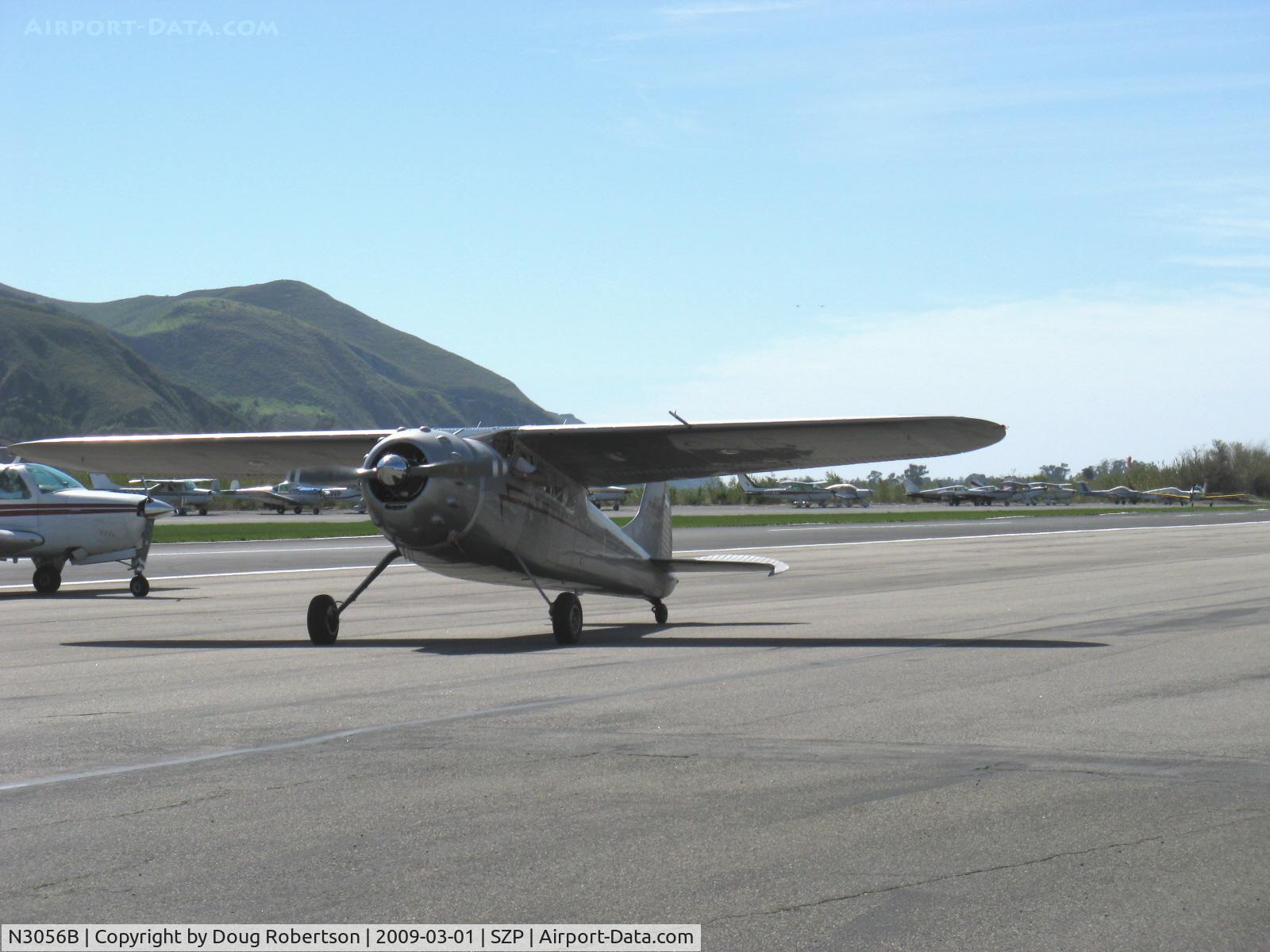 N3056B, 1952 Cessna 195B Businessliner C/N 7939, 1952 Cessna 195B BUSINESSLINER, Jacobs R755A 300 Hp radial, taxi to Rwy 22