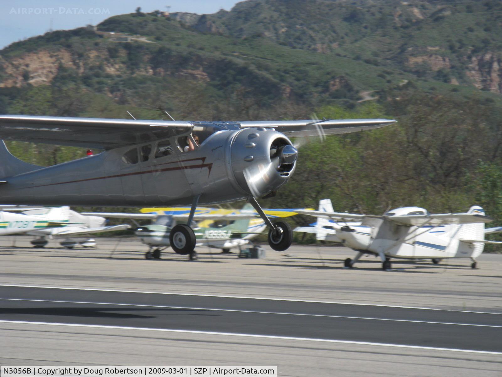N3056B, 1952 Cessna 195B Businessliner C/N 7939, 1952 Cessna 195B BUSINESSLINER, Jacobs R755A 300 Hp radial, takeoff climb Rwy 22
