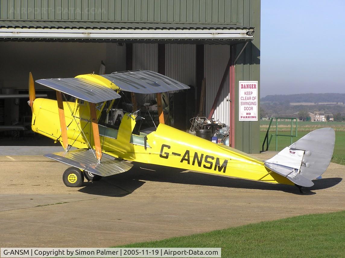 G-ANSM, 1942 De Havilland DH-82A Tiger Moth II C/N 82909, Tiger Moth based at Sibson