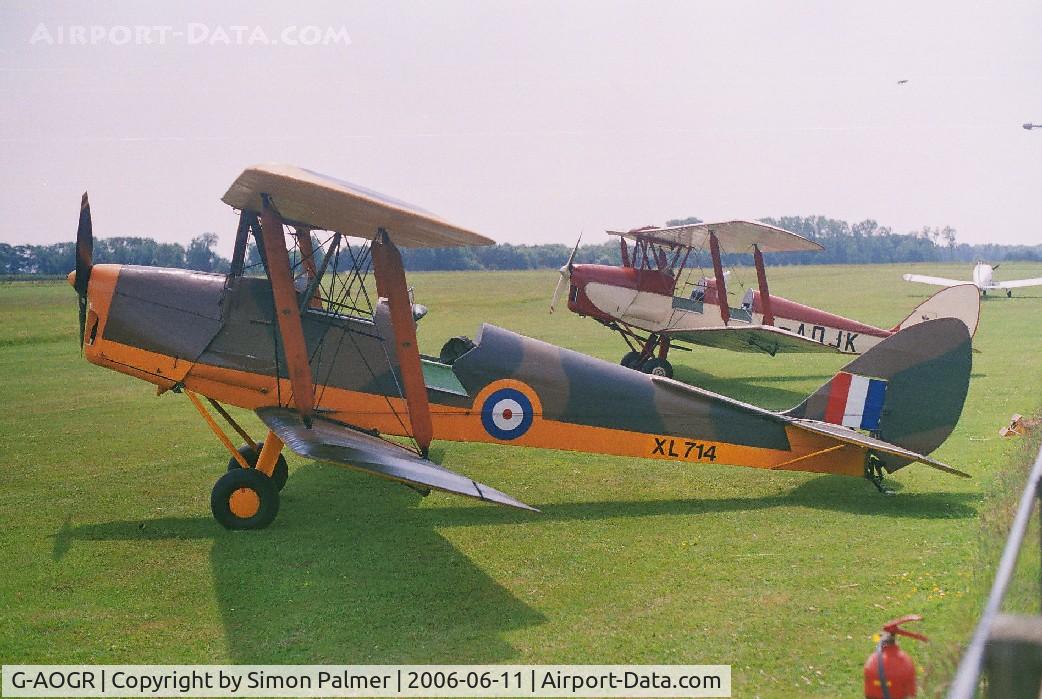G-AOGR, 1942 De Havilland DH-82A Tiger Moth II C/N 84566, Tiger Moth in service markings as XL714