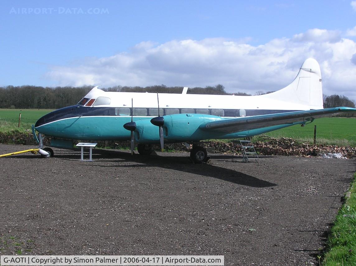 G-AOTI, 1956 De Havilland DH-114 Heron 2D C/N 14107, Heron preserved in de Havilland Museum at London Colney