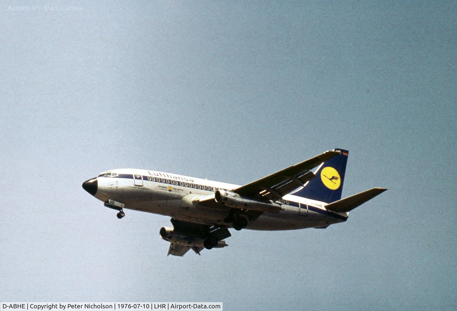 D-ABHE, 1971 Boeing 737-230C C/N 20258, Lufthansa 
